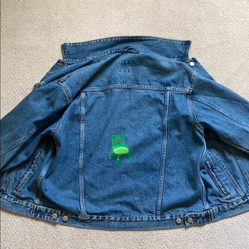 Animal Crossing Froggy Chair Jean Jacket
